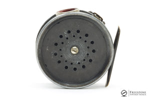 Hardy - Perfect 3 1/8" Fly Reel - 1912 Check, Red Agate
