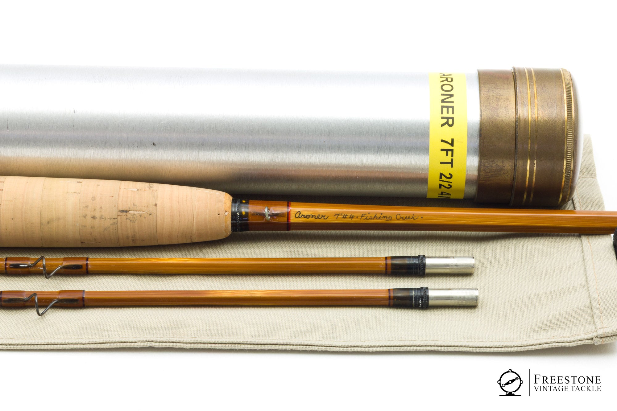 antique bamboo fly fishing rod Thomas & Thomas 7' 2/1 #4 weight bamboo fly rod is a showcase of traditional rod making elevated to heirloom status Antique & Vintage Bambo Fly