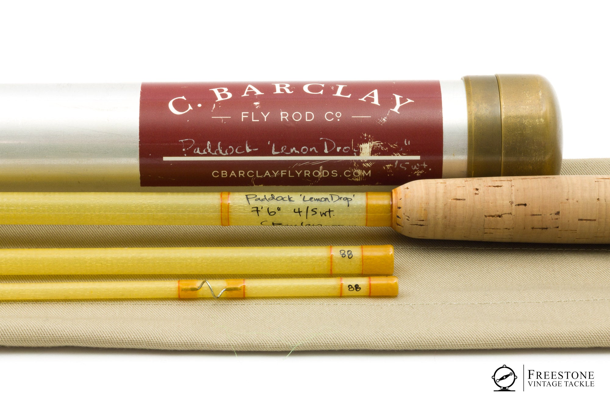 Barclay, Chris - Paddock Lemon Drop 7'6" 3pc 4-5wt Fiberglass Rod