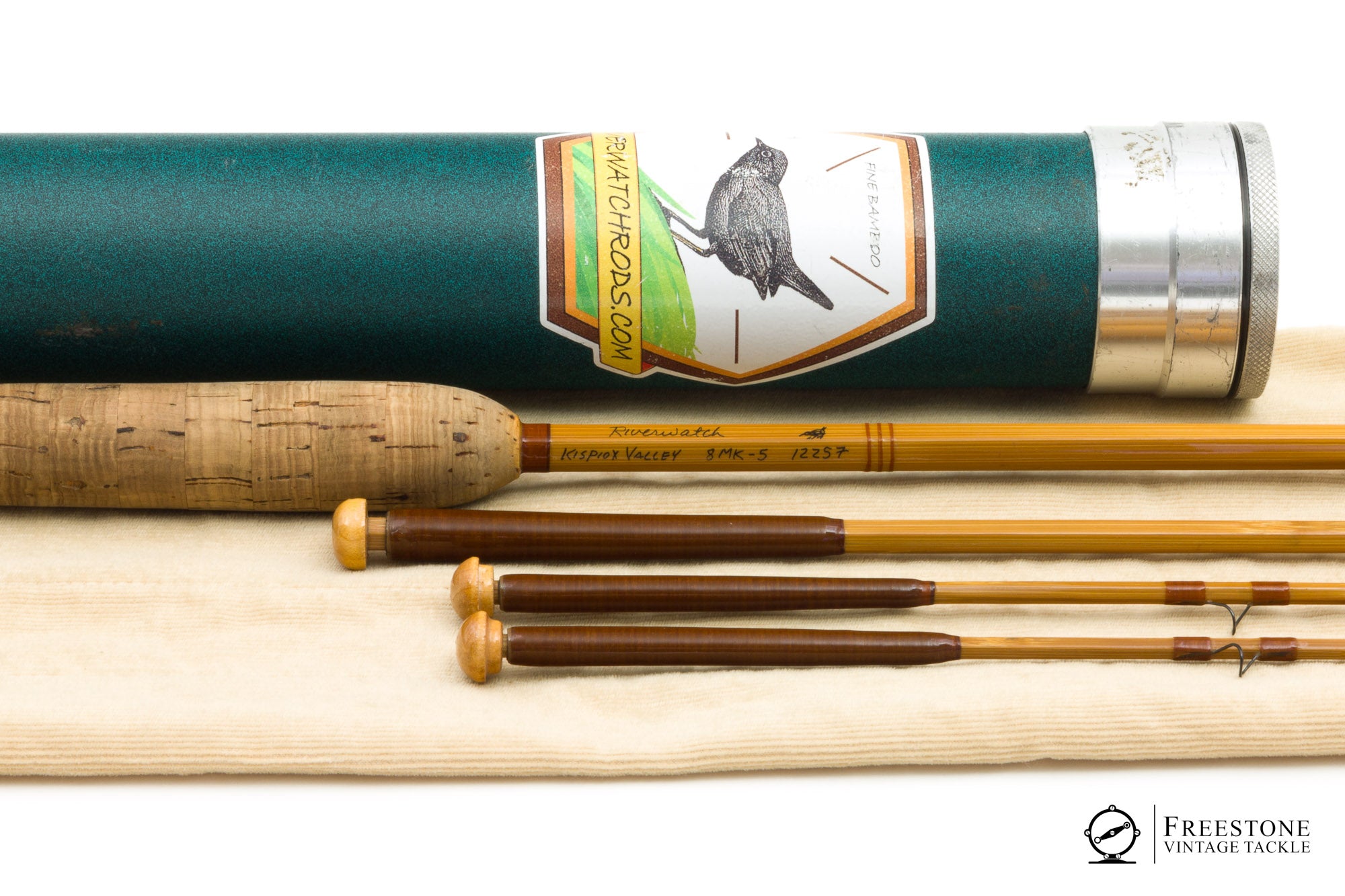 Bob Clay (Riverwatch) - 8MK-5, 8' 3/2 5wt Hollow Built Bamboo Rod ...