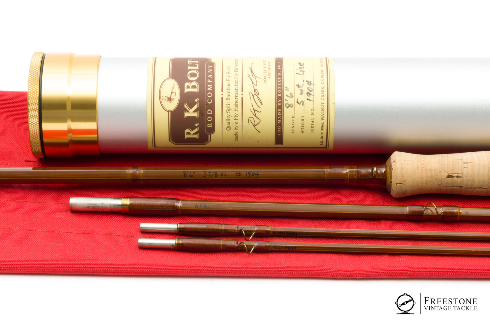 Bolt, R.K. - 8'6" 3/2 5wt Bamboo Rod