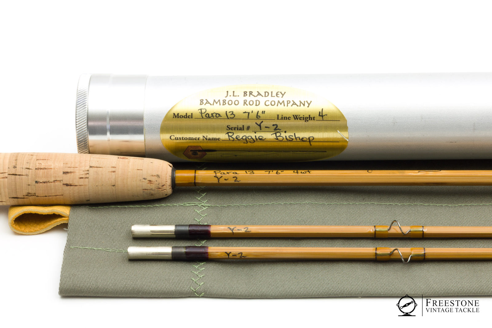Bradley, J.L. - Para 13, 7'6" 2/2 4wt Bamboo Rod
