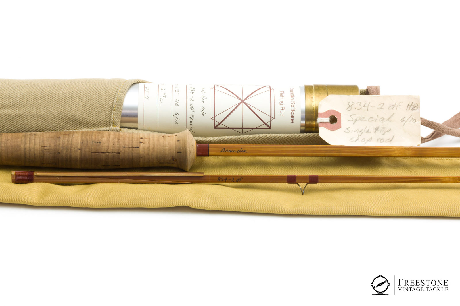 Brandin, Per - 834-2df Special, 8'3" 2/1 4wt Spliced Joint Bamboo Rod