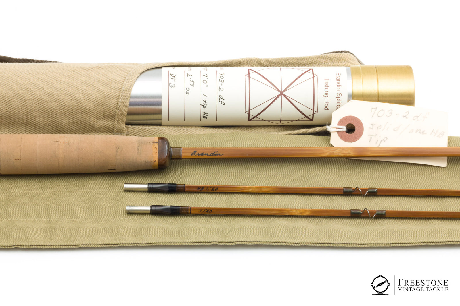 Brandin, Per - Model 703-2DF, 7' 2/2 3wt Quad Bamboo Rod