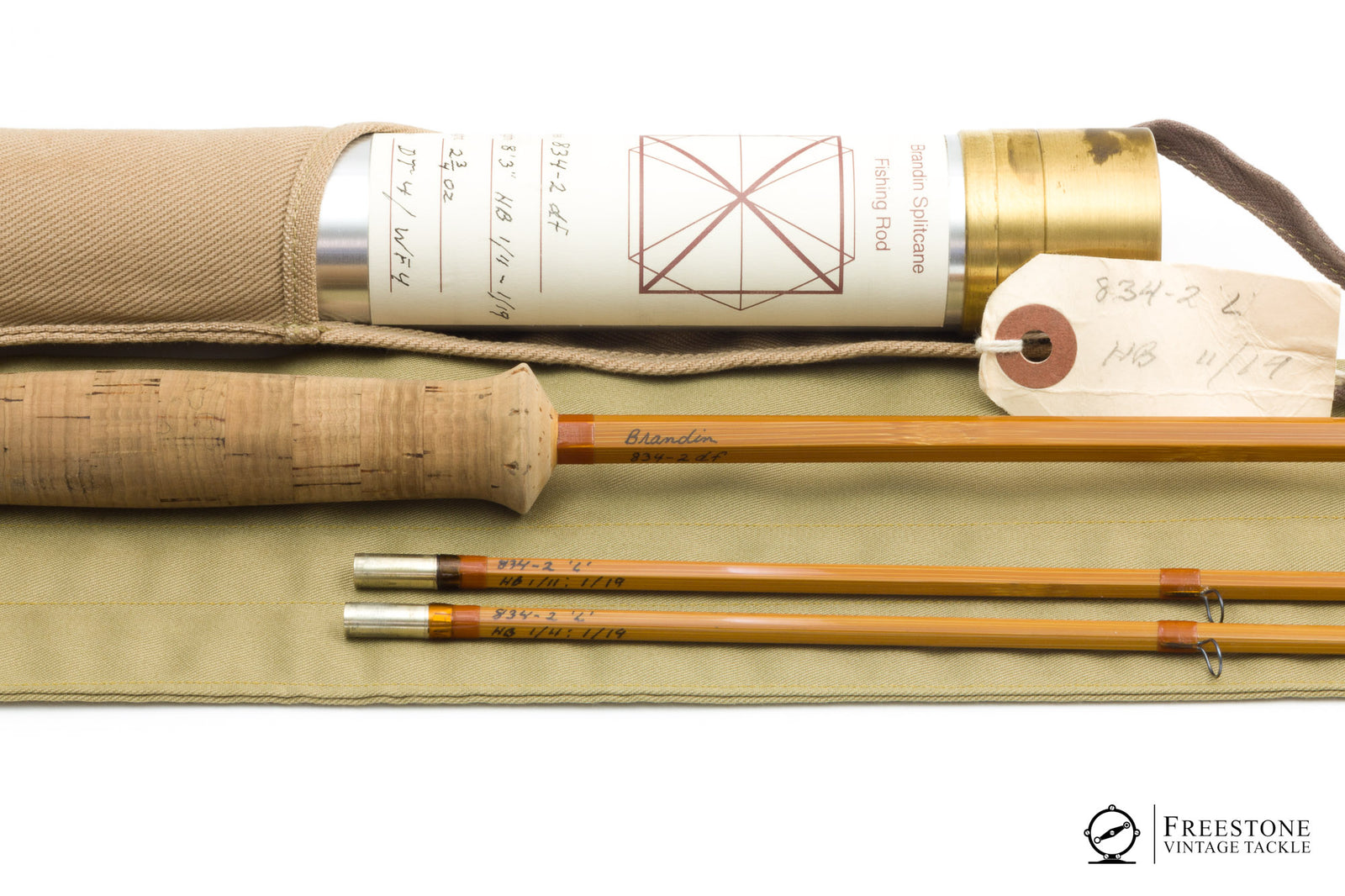 Brandin, Per - Model 834-2df, HB "L", 8'3" 2/2 4wt Bamboo Rod