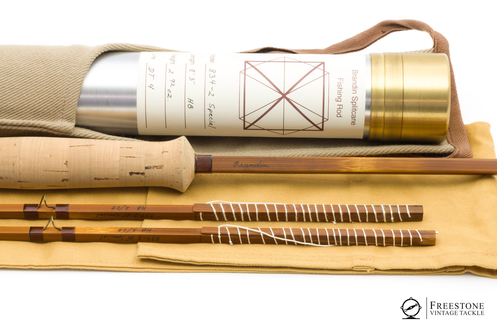 Brandin, Per - Model 834-2df Special, 8'3" 2/2 4wt Hollow Quad - Spliced Joint