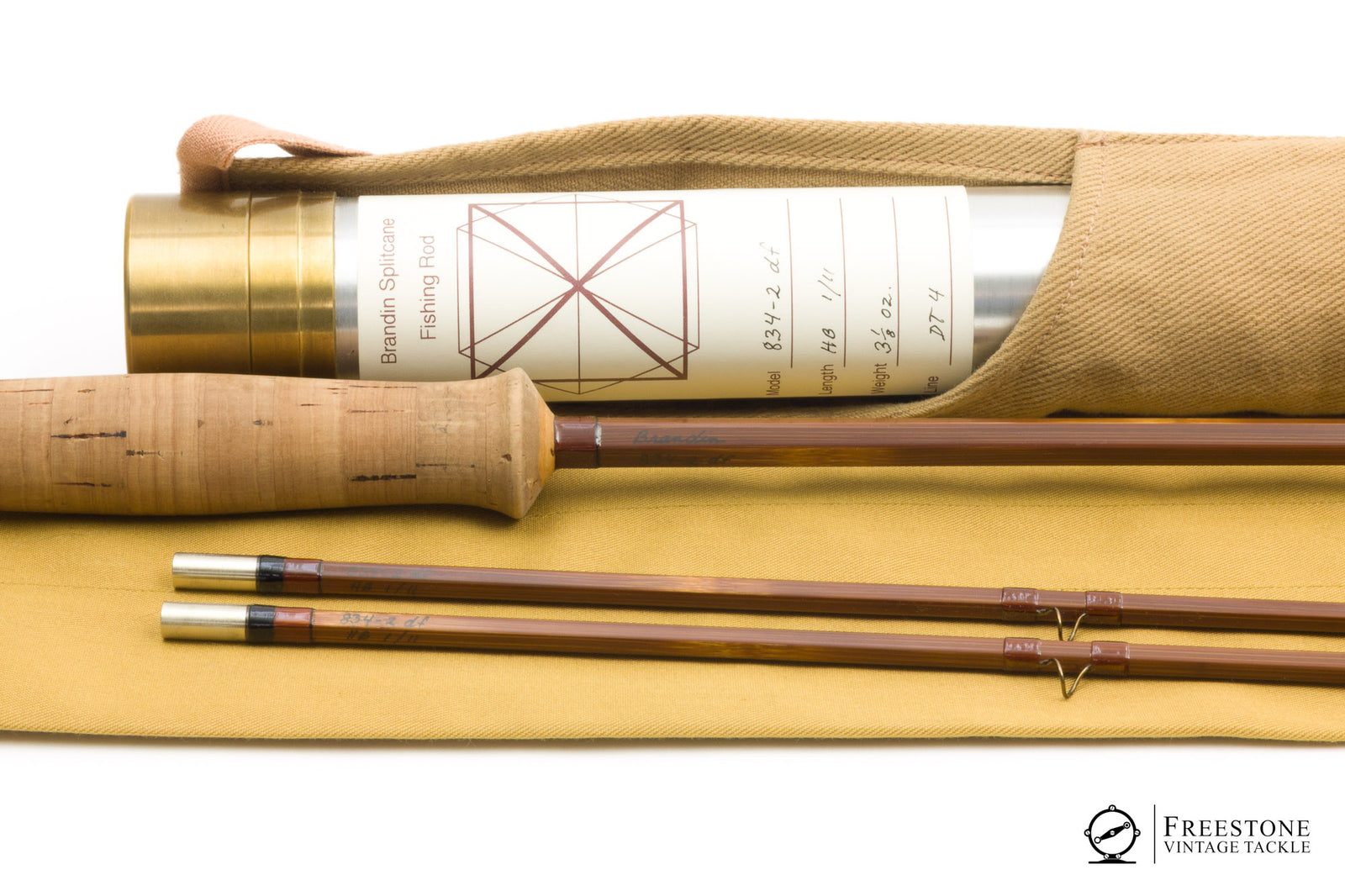 Brandin, Per - Model 834-2df, Hollow Built Hex 2/2 4wt Bamboo Rod