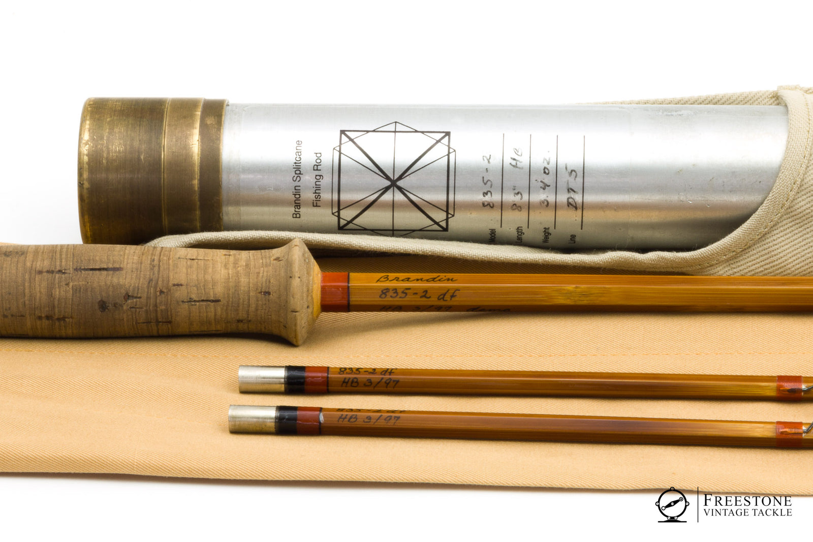 Brandin, Per - Model 835-2df, 8'3" 2/2 5wt Hollow Built Bamboo Rod