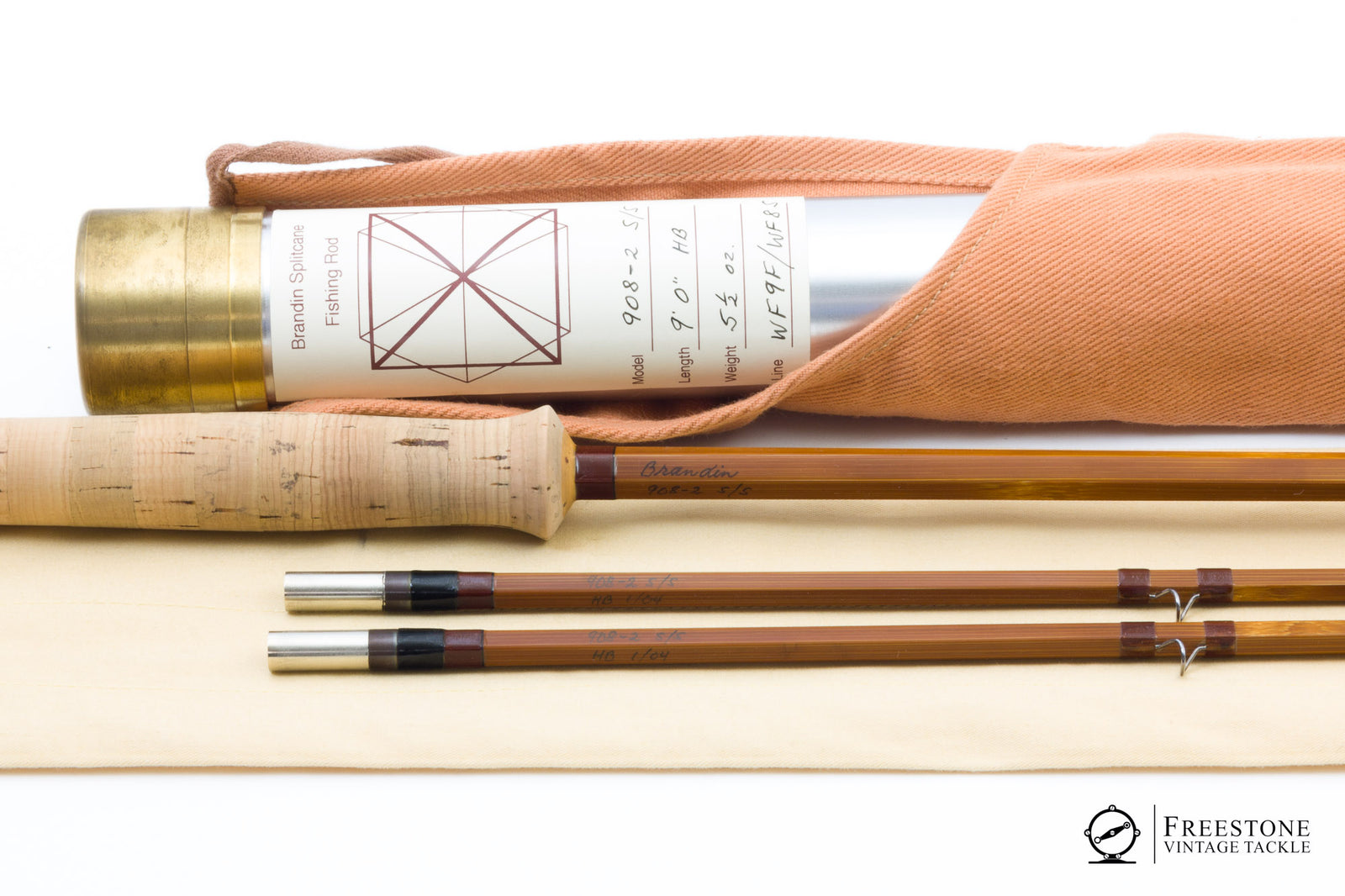Brandin, Per - Model 908-2 S/S, 9' 2/2 8wt Hollow Built Bamboo Rod