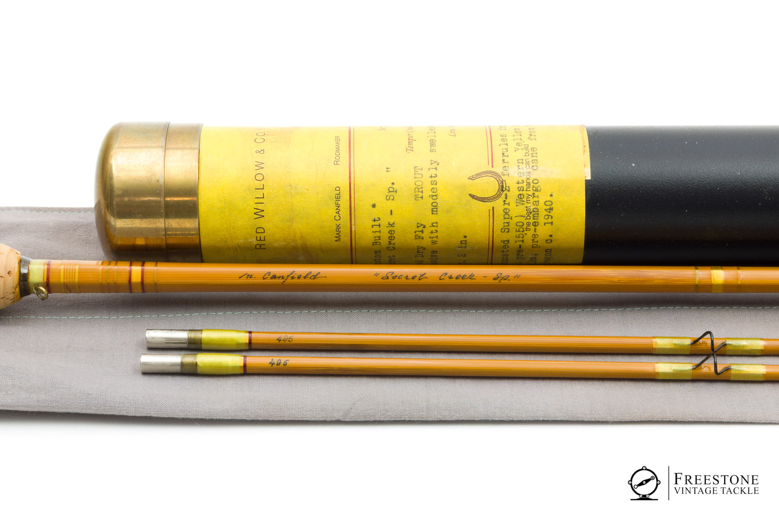Canfield, Mark (Red Willow & Co.) - Secret Creek Sp. 7'2" 2/2 4wt Bamboo Rod