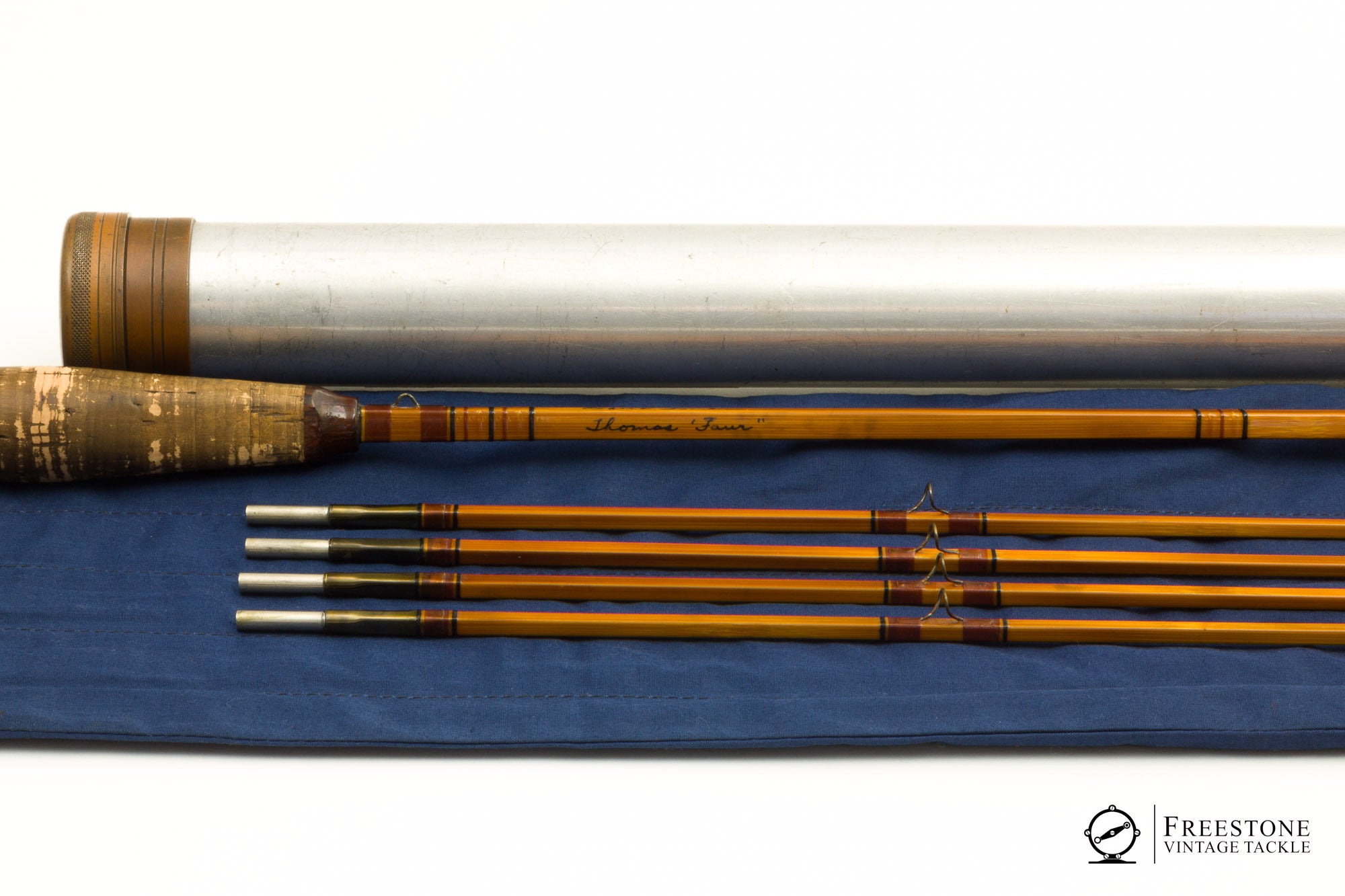 Carlson, C.W. - 6'6" 2/4 4wt Quad Bamboo Rod