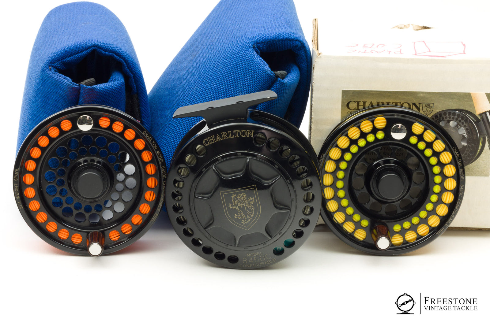 Charlton - 8450c Fly Reel w/ 2 Spare Spools - All 3 sizes