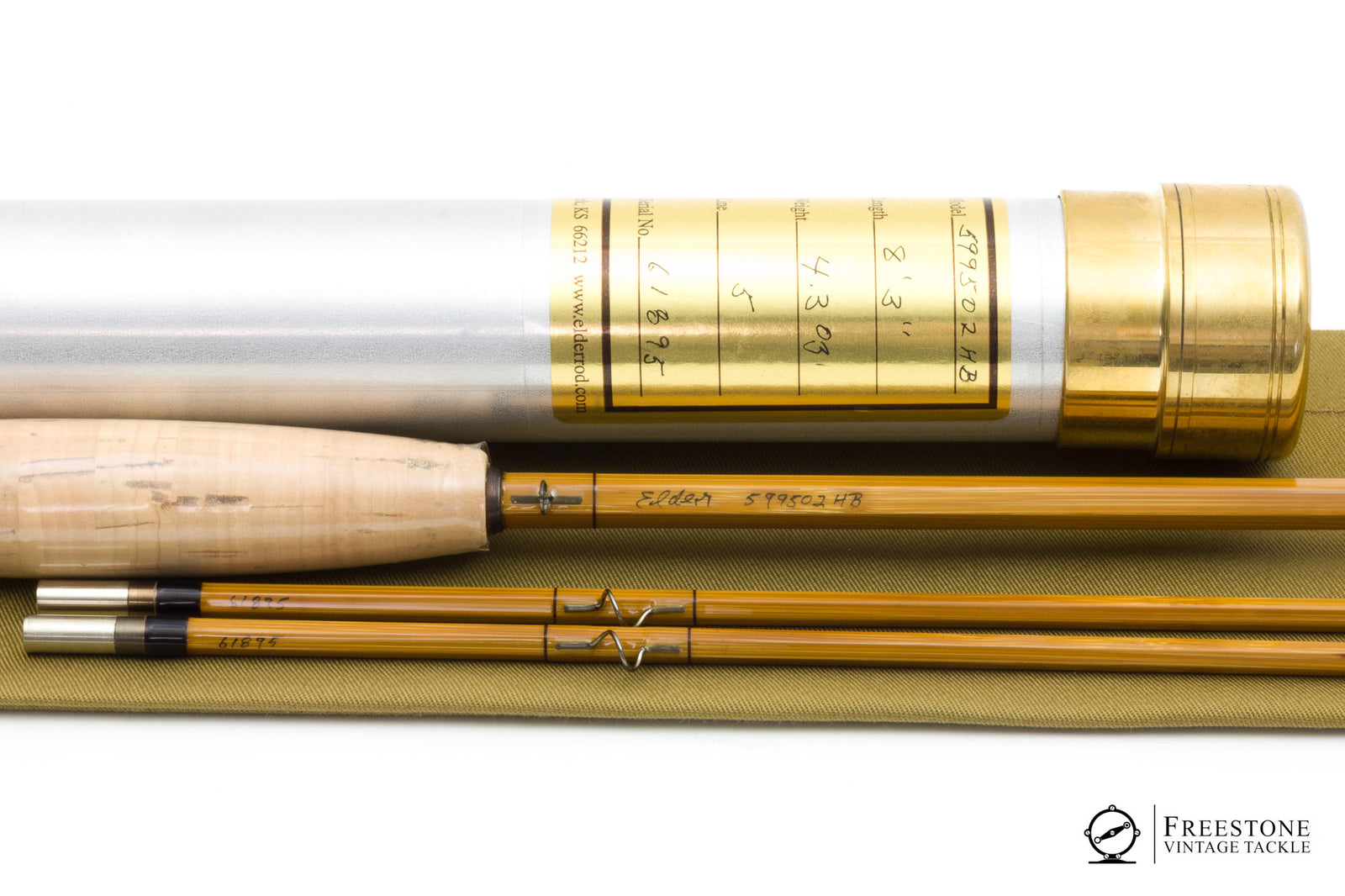 Elder, Curt - 8'3" 2/2 5wt Hollow Built Bamboo Rod