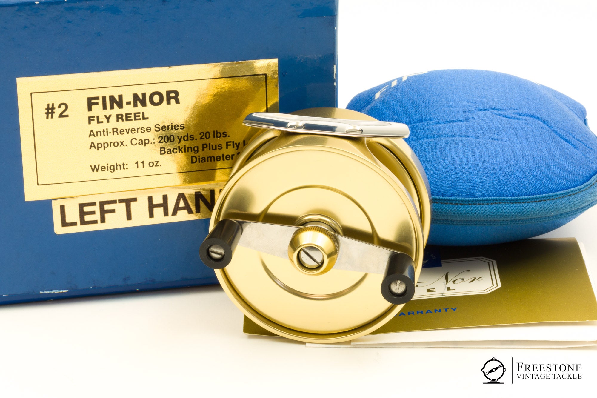 Fin-Nor - No. 2 Anti-Reverse Fly Reel - LHW Fin-Nor - No. 2 Anti-Reverse Fly Reel - LHW