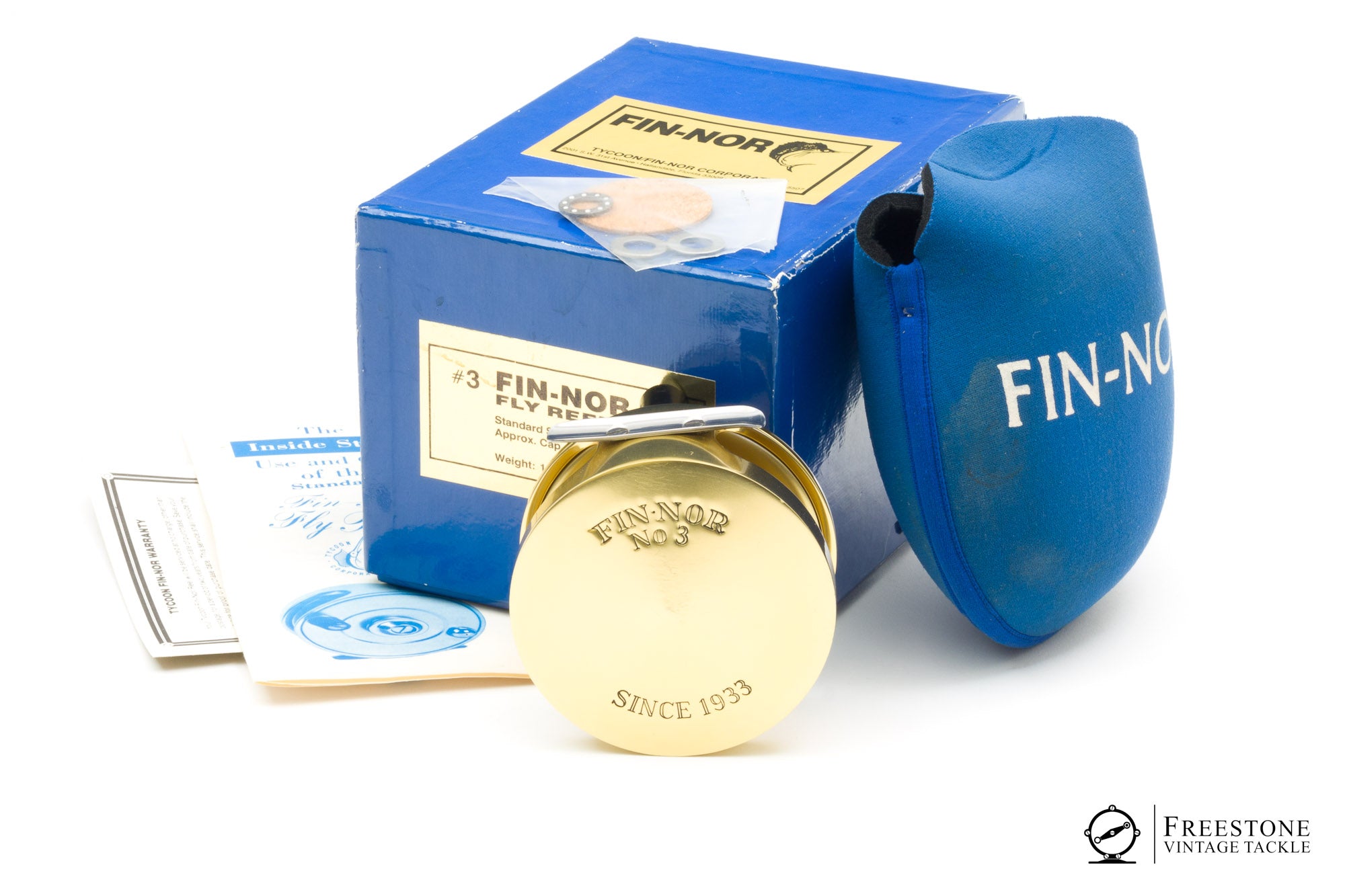Fin-Nor - #3 Direct Drive Fly Reel - RHW - Freestone Vintage