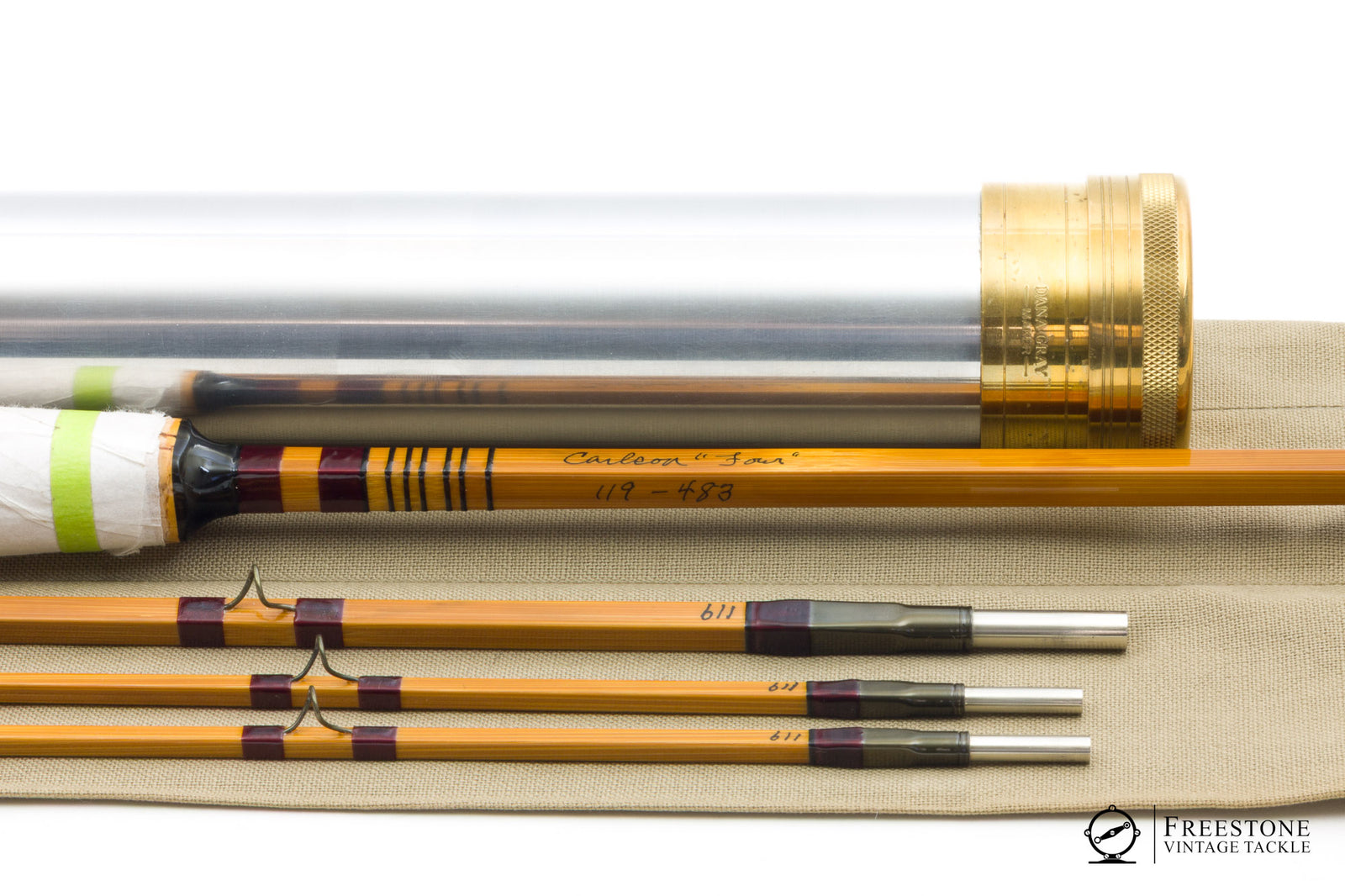 Gray, Dana - "Carlson Four" 8' 3/2 4wt Quad Bamboo Rod
