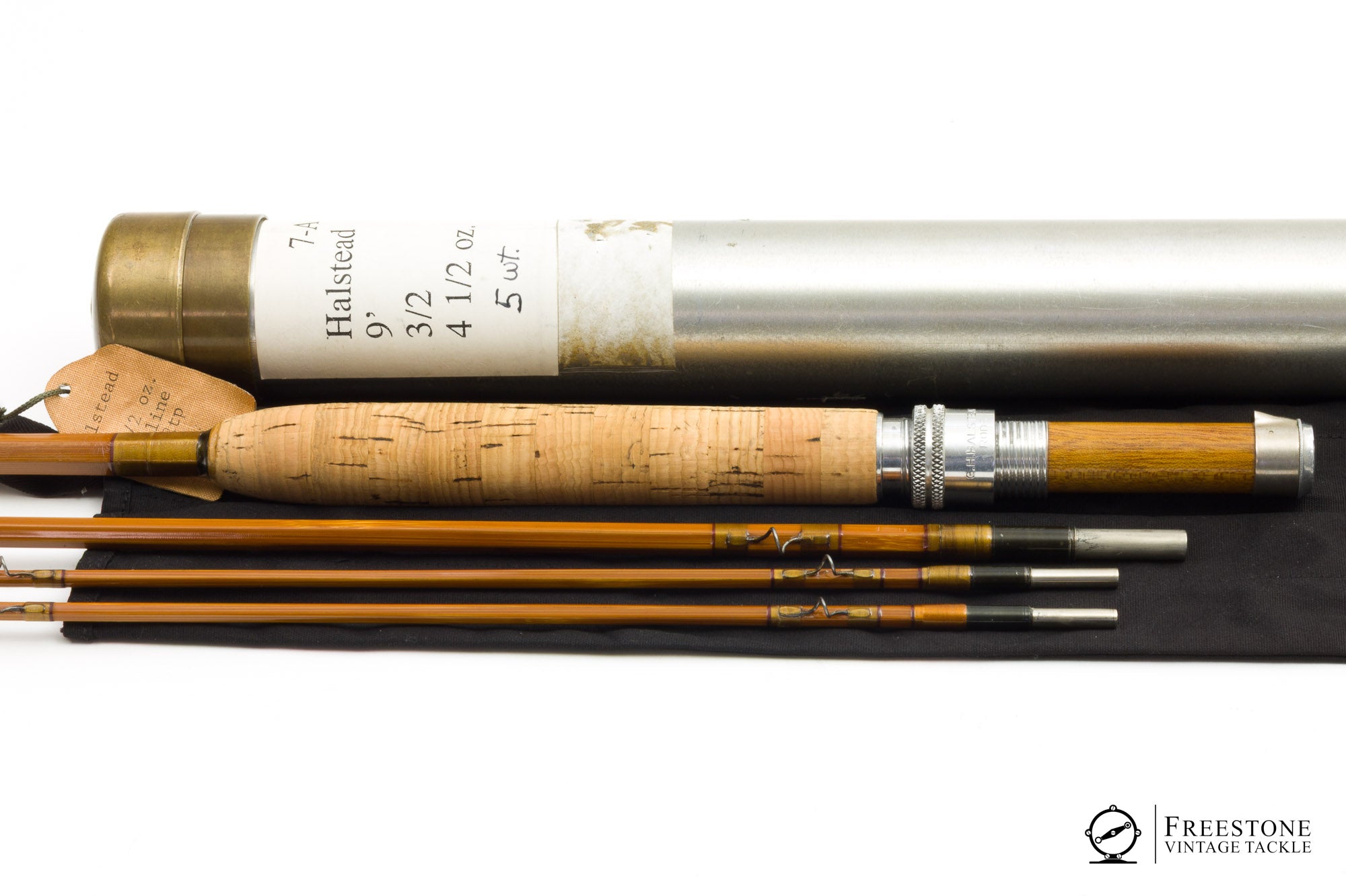 Halstead, G.H. - 9' 3/2 5wt Bamboo Rod - Freestone Vintage Tackle