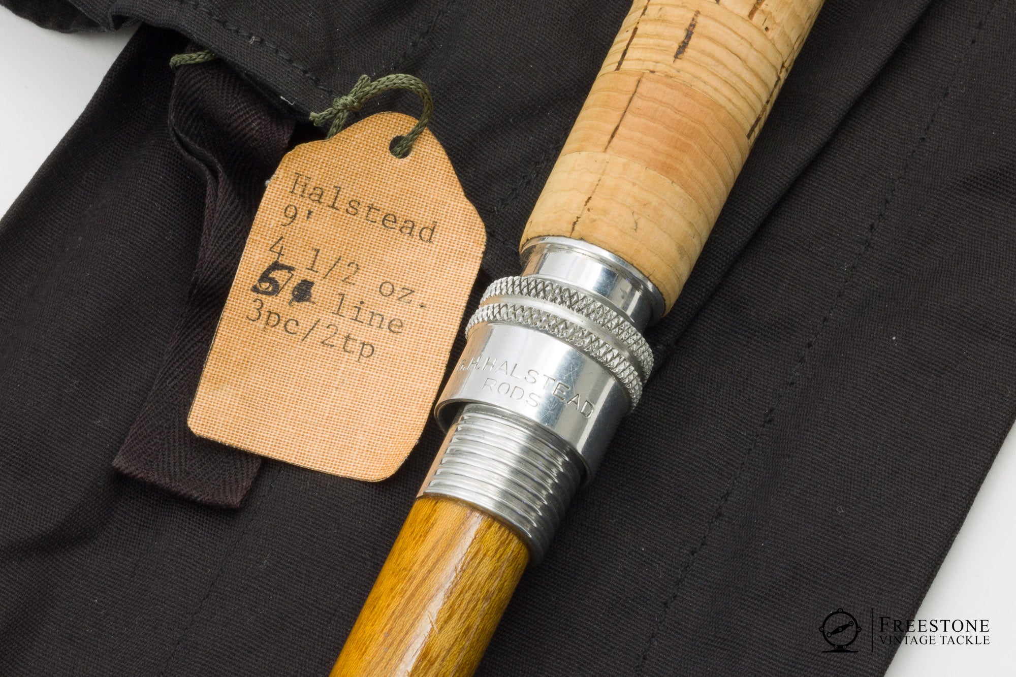 Halstead, G.H. - 9' 3/2 5wt Bamboo Rod - Freestone Vintage Tackle