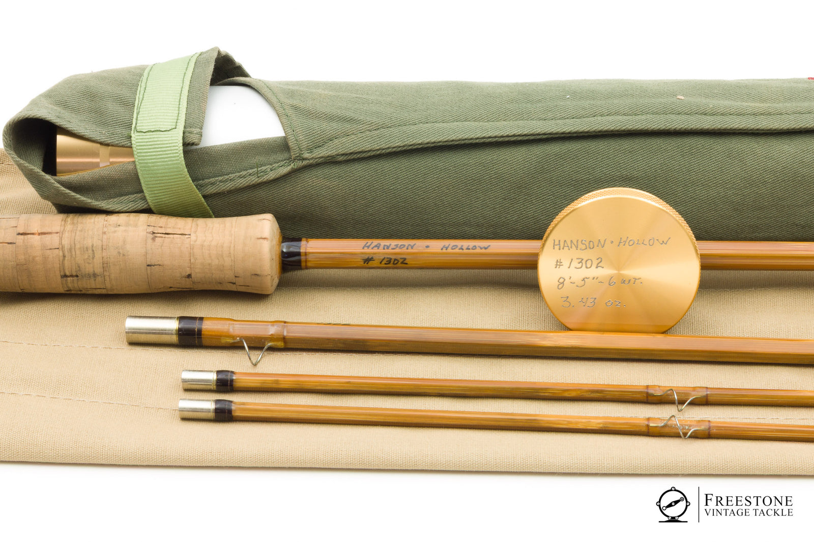 Hanson, Leon - 8'5" 3/2 6wt Hollow Bamboo Rod