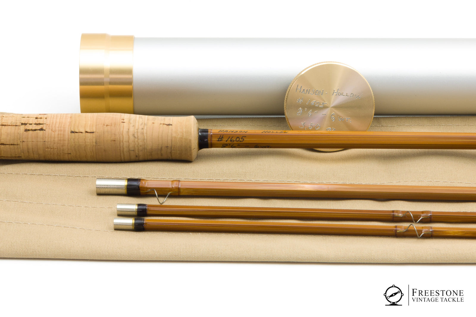 Hanson, Leon - 8'6" 3/2 6wt Hollowbuilt Bamboo Rod