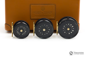 Hardy - 1902 Wide Spool Perfect Limited Edition - Brass Faced 3 Reel Set