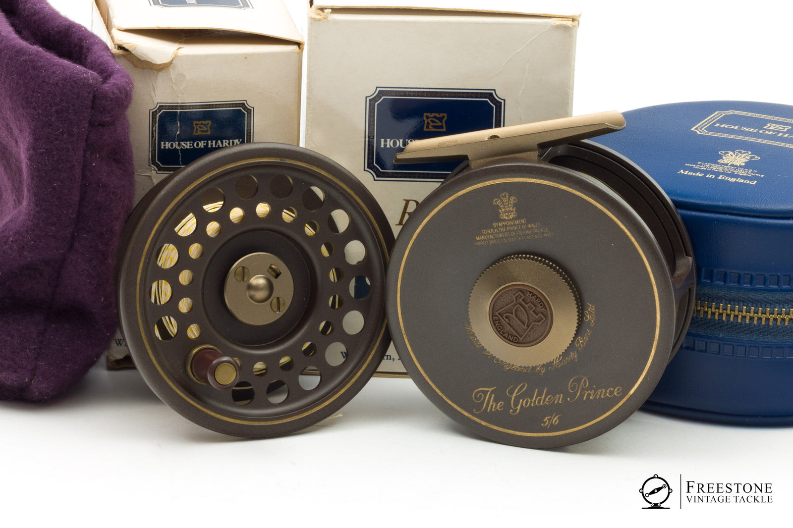 Hardy - Golden Prince 5/6 Fly Reel w/ Spare Spool