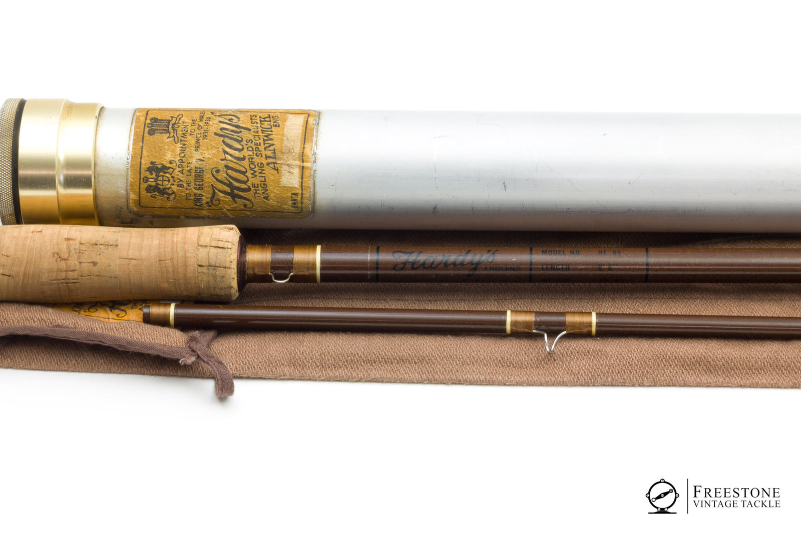 Hardy - Model HF85, 8'6" 2pc 6wt Fiberglass Rod