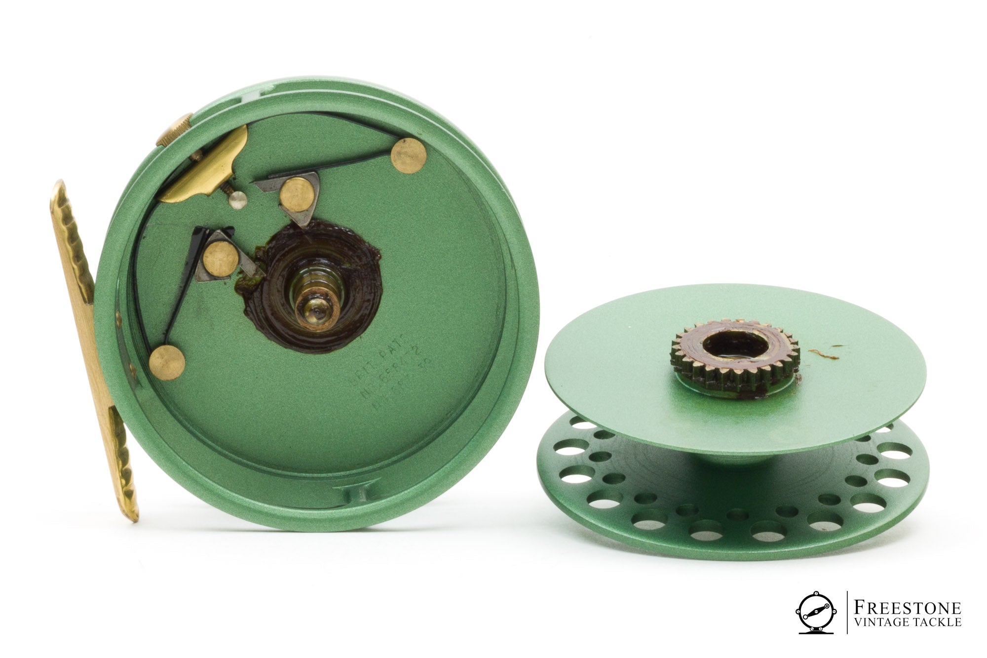 dunlop robson green fly reel Hardy - Princess 3" Fly Reel - 1st Run, Green