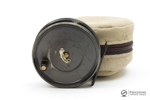 Hardy Uniqua 7/8 large Arbor black edition fly reel + case, mint