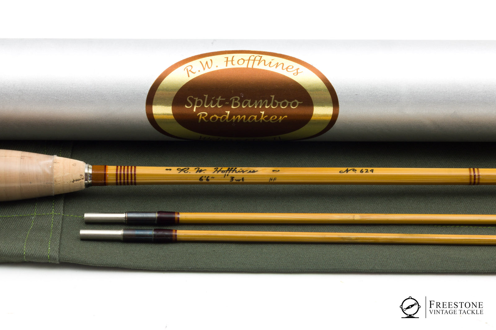 Hoffhines, R.W. - 6'6" 2/2 3wt Hollow Built Bamboo Rod