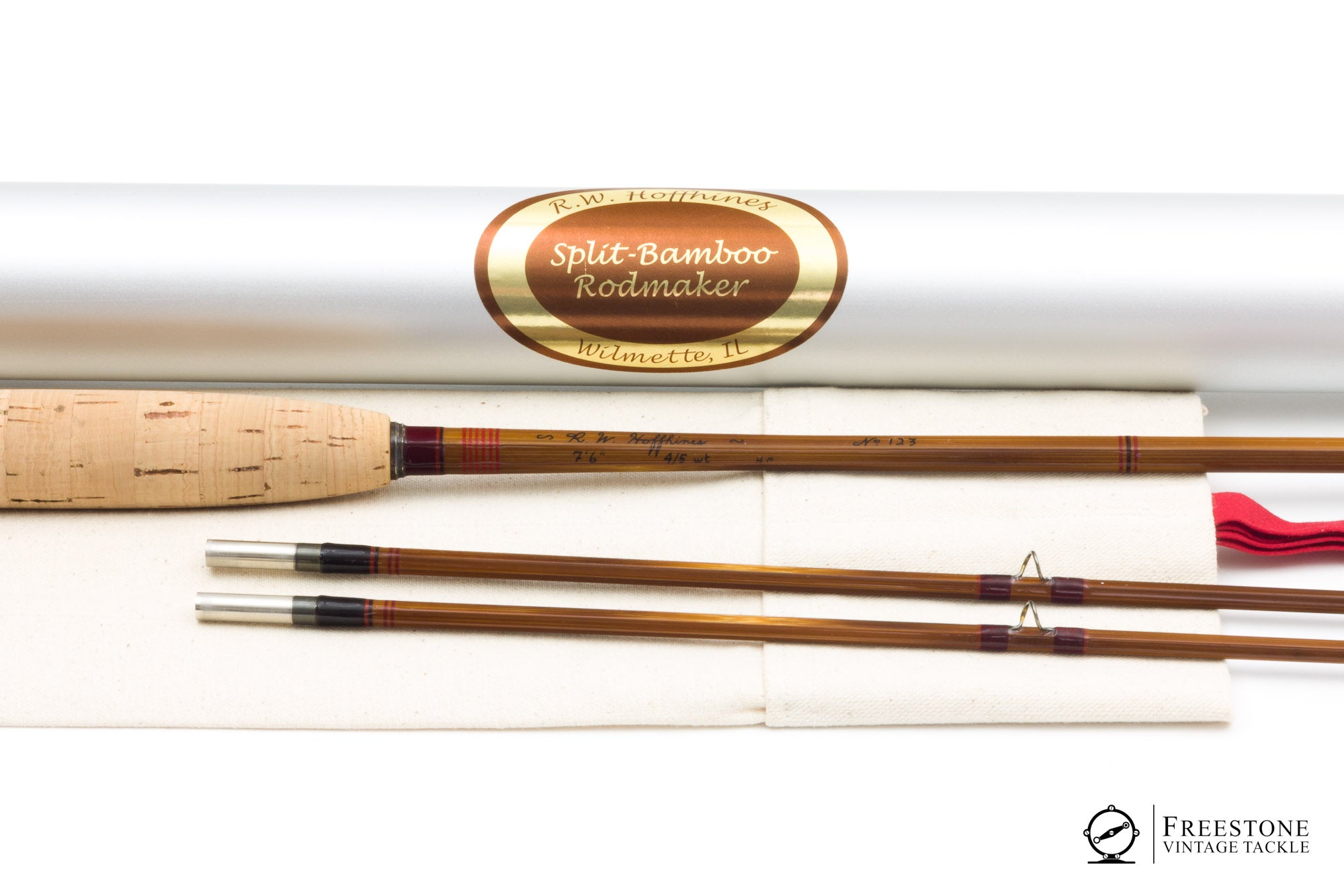 Hoffhines, R. W. - 7'6" 2/2, 4-5wt Hollowbuilt Bamboo Rod