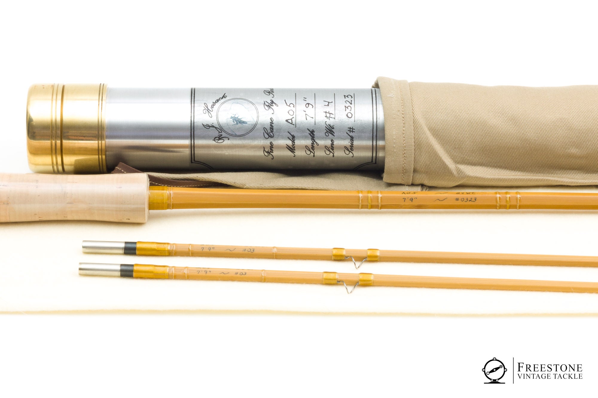 Hosack, R.J. - Model A05, 7'9" 2/2 4wt Bamboo Rod