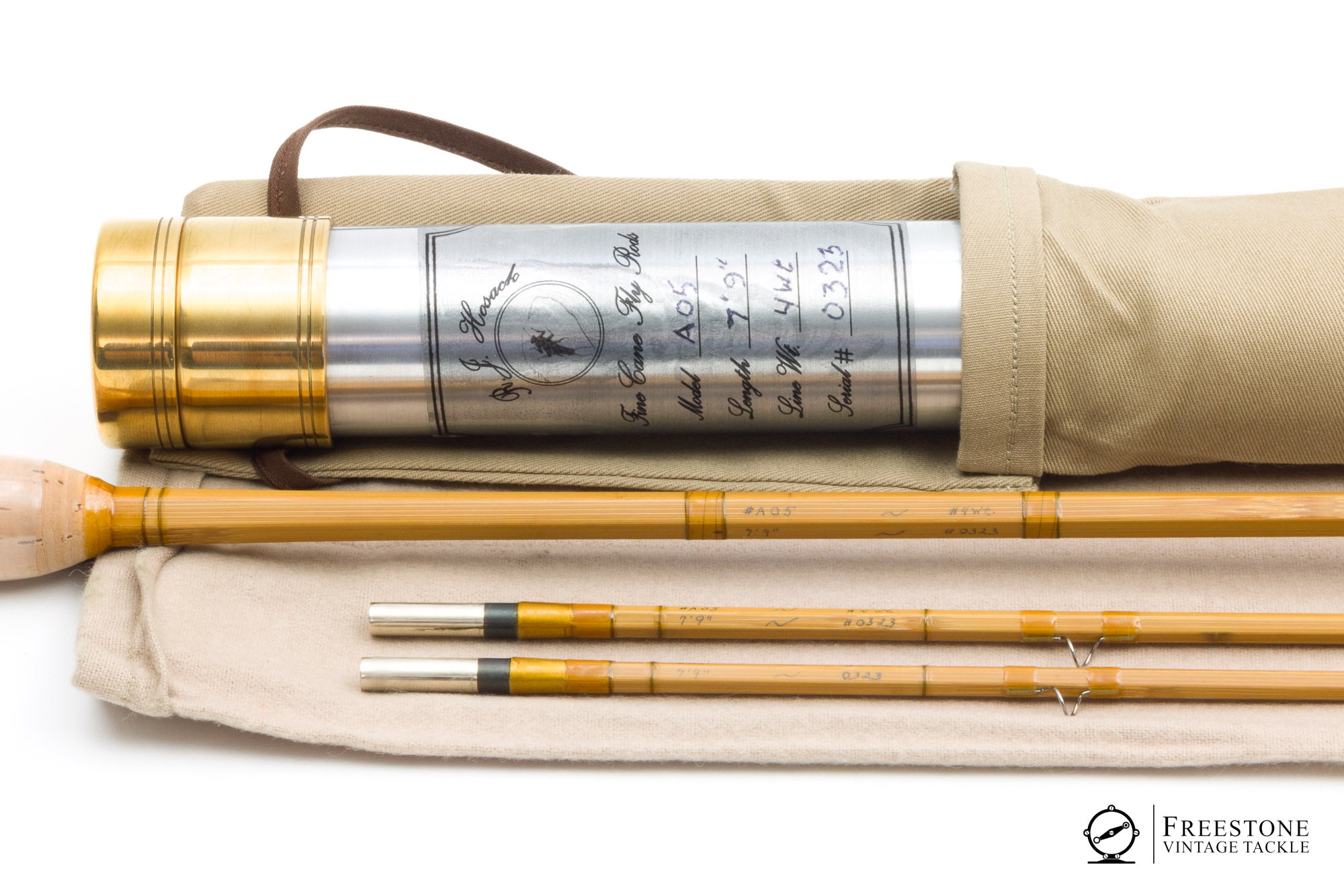 Hosack, R.J. - Model A05, 7'9" 2/2 4wt Bamboo Rod