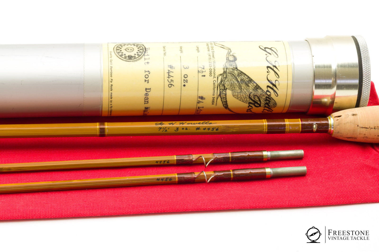 Howells, G.H. - 7'6" 2/2 4wt (3oz) Bamboo Rod