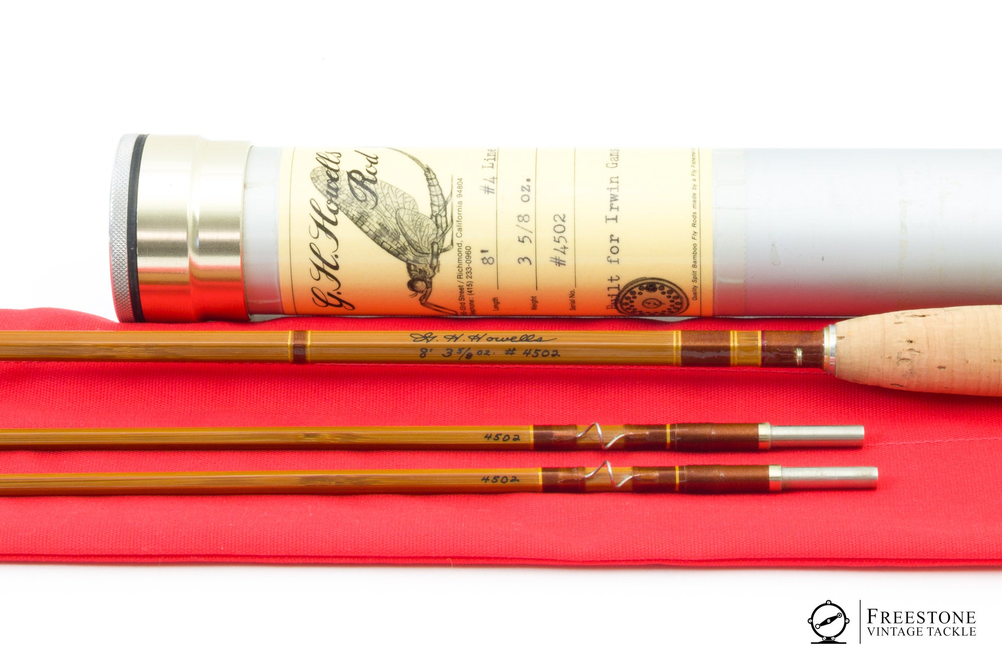 Howells, G.H. - 8' 2/2 4wt Bamboo Rod