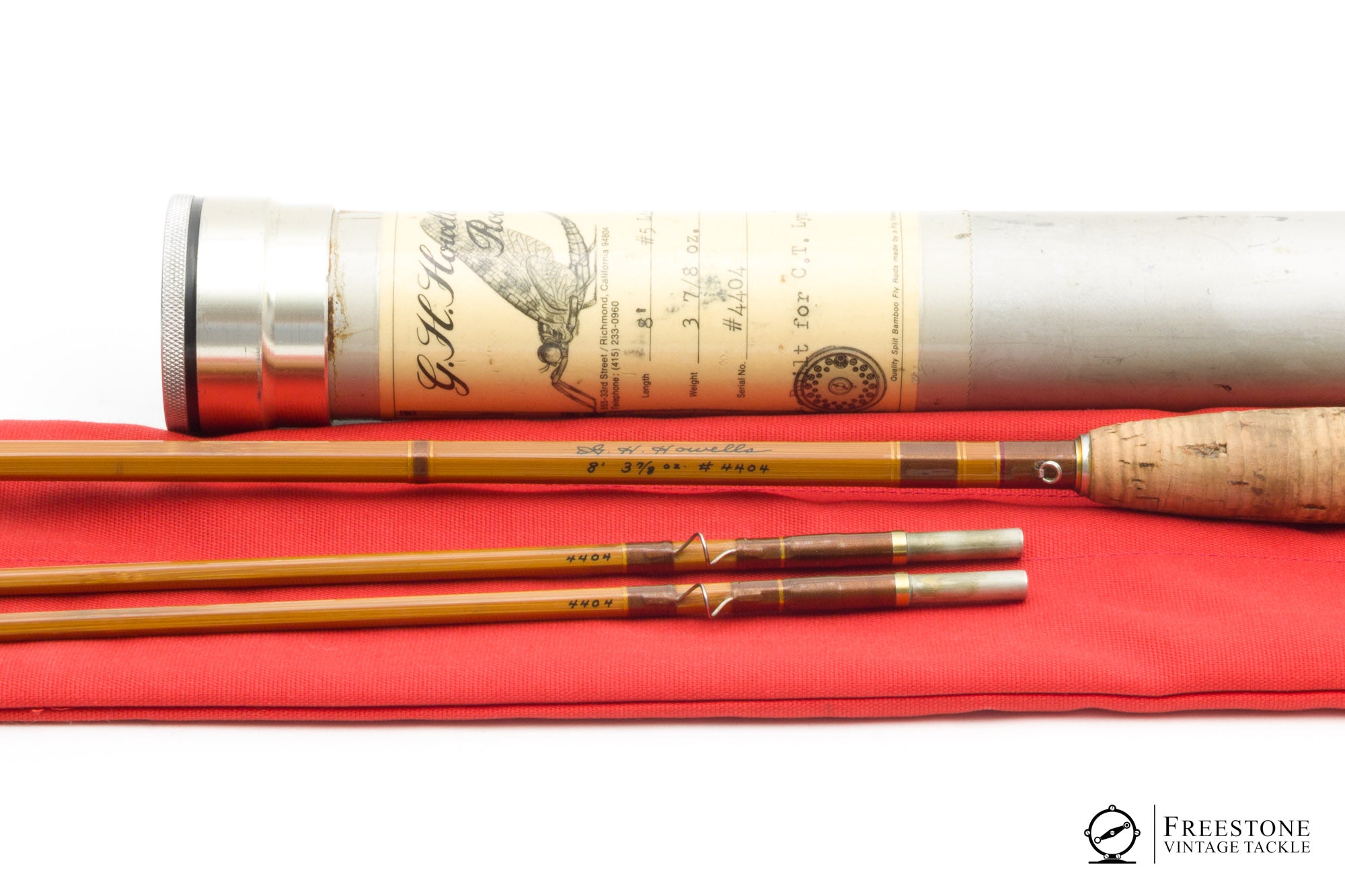 Howells, G.H. - 8' 2/2 5wt, 3 7/8oz Bamboo Rod