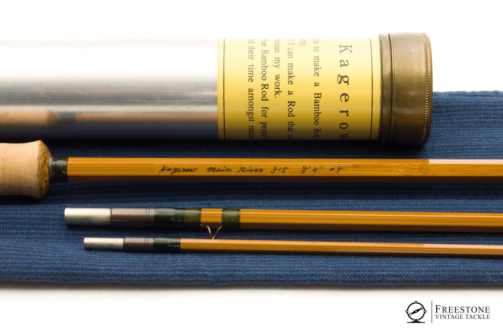 Kagerow Rods - Main River 8'3" 3/1 5wt Bamboo Rod