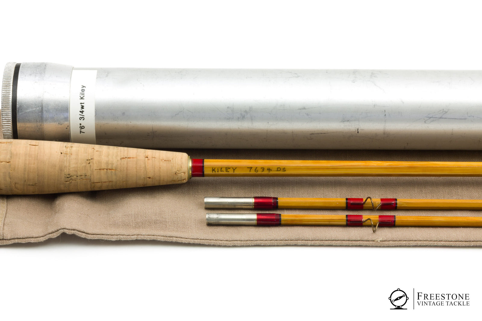 Kiley, Steven - 7634, 7'6" 2/2 3-4wt Bamboo Rod