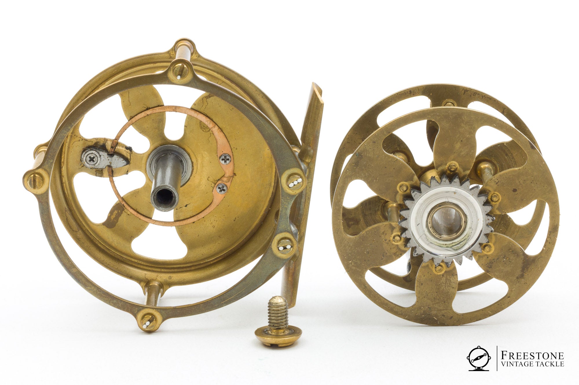 brass fly reel Custom Abel TR (Builder) Every step Redington Grande 5/6/7 Fly Reel