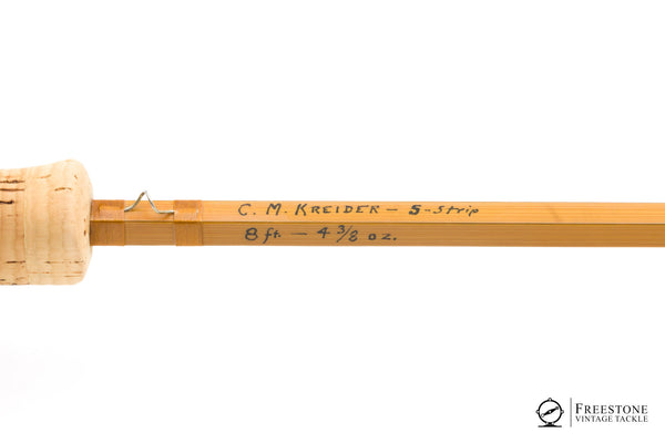 Kreider, C.M. - 8' 2/2 5wt Penta Bamboo Rod - Freestone Vintage Tackle