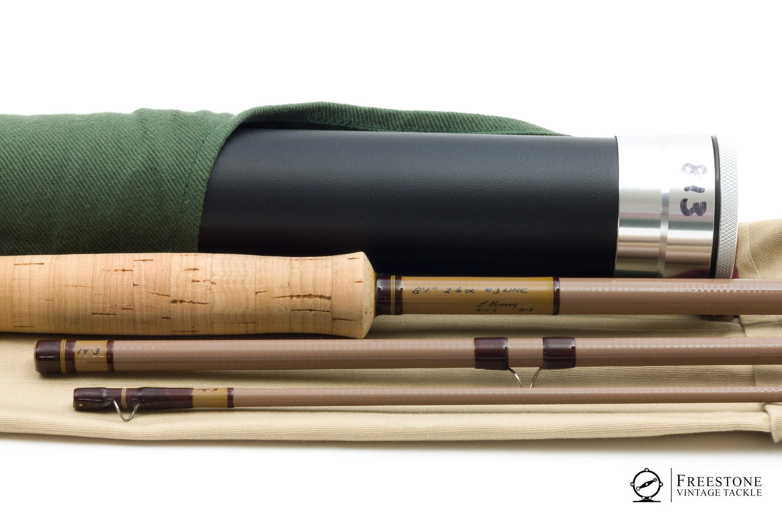 Larry Kenney - 813, 8'1" 3pc 3wt Fiberglass Rod