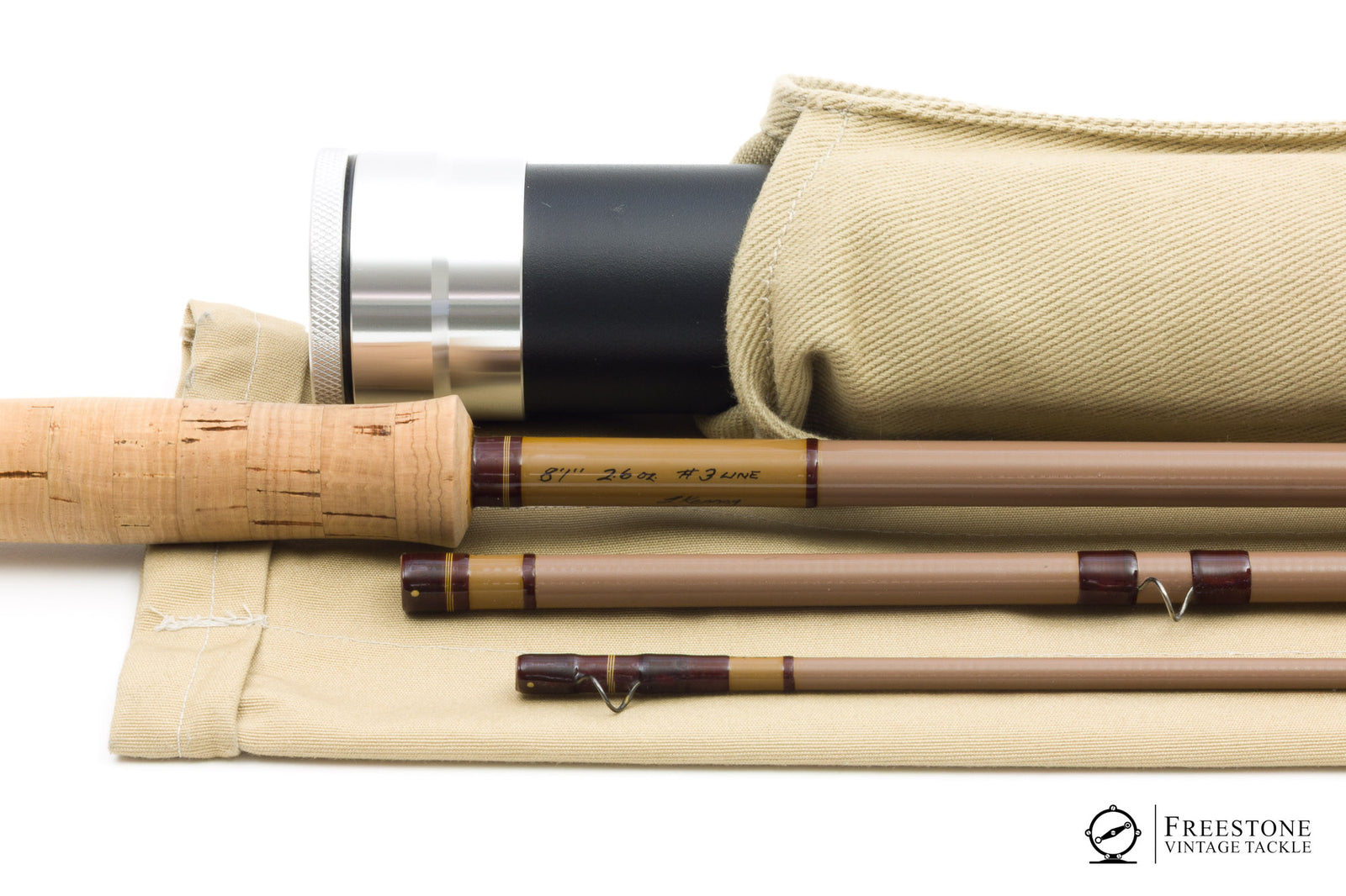 Larry Kenney - 813, 8'1" 3pc 3wt Fiberglass Rod