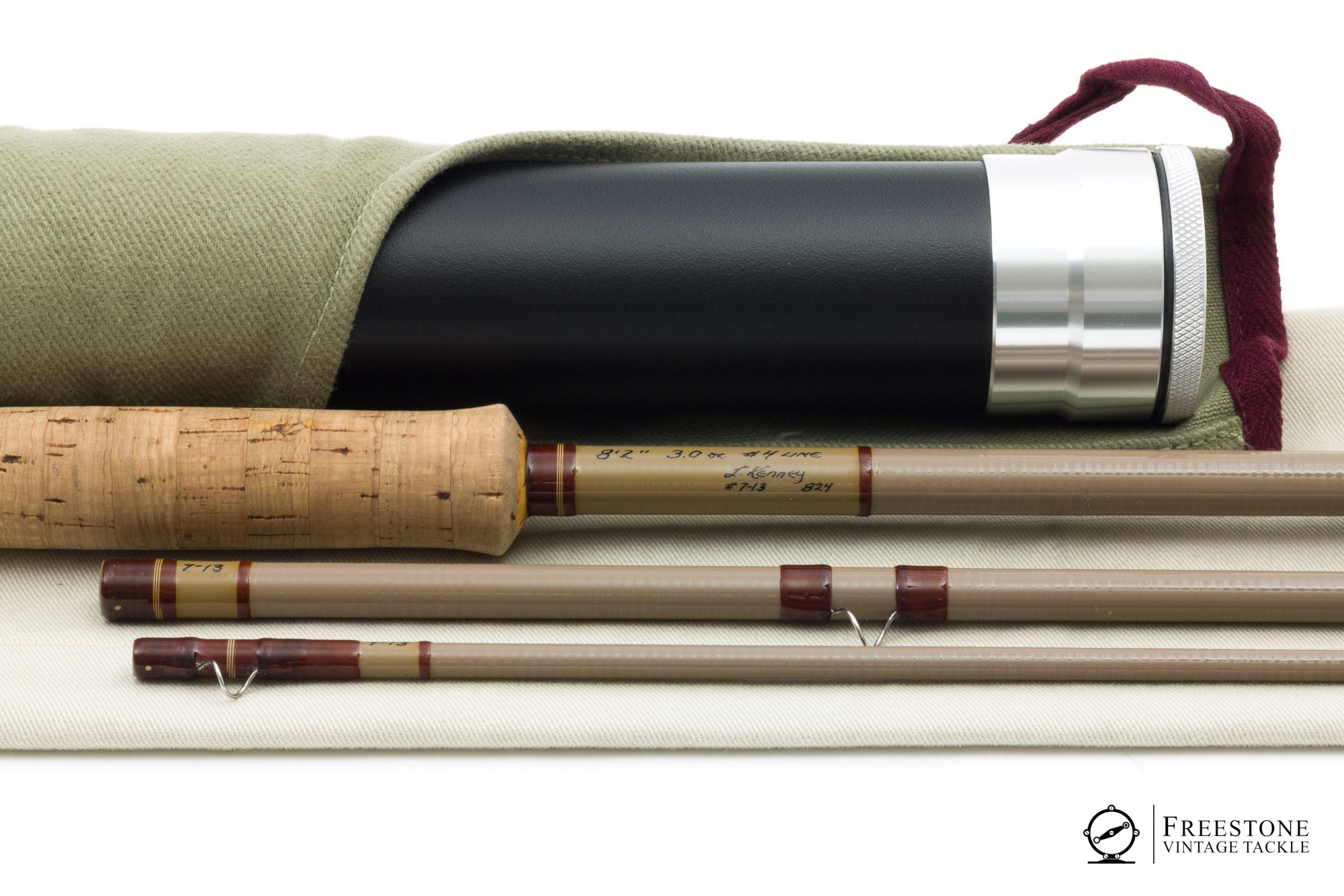 Larry Kenney - 824, 8'2" 3pc 4wt Fiberglass Rod