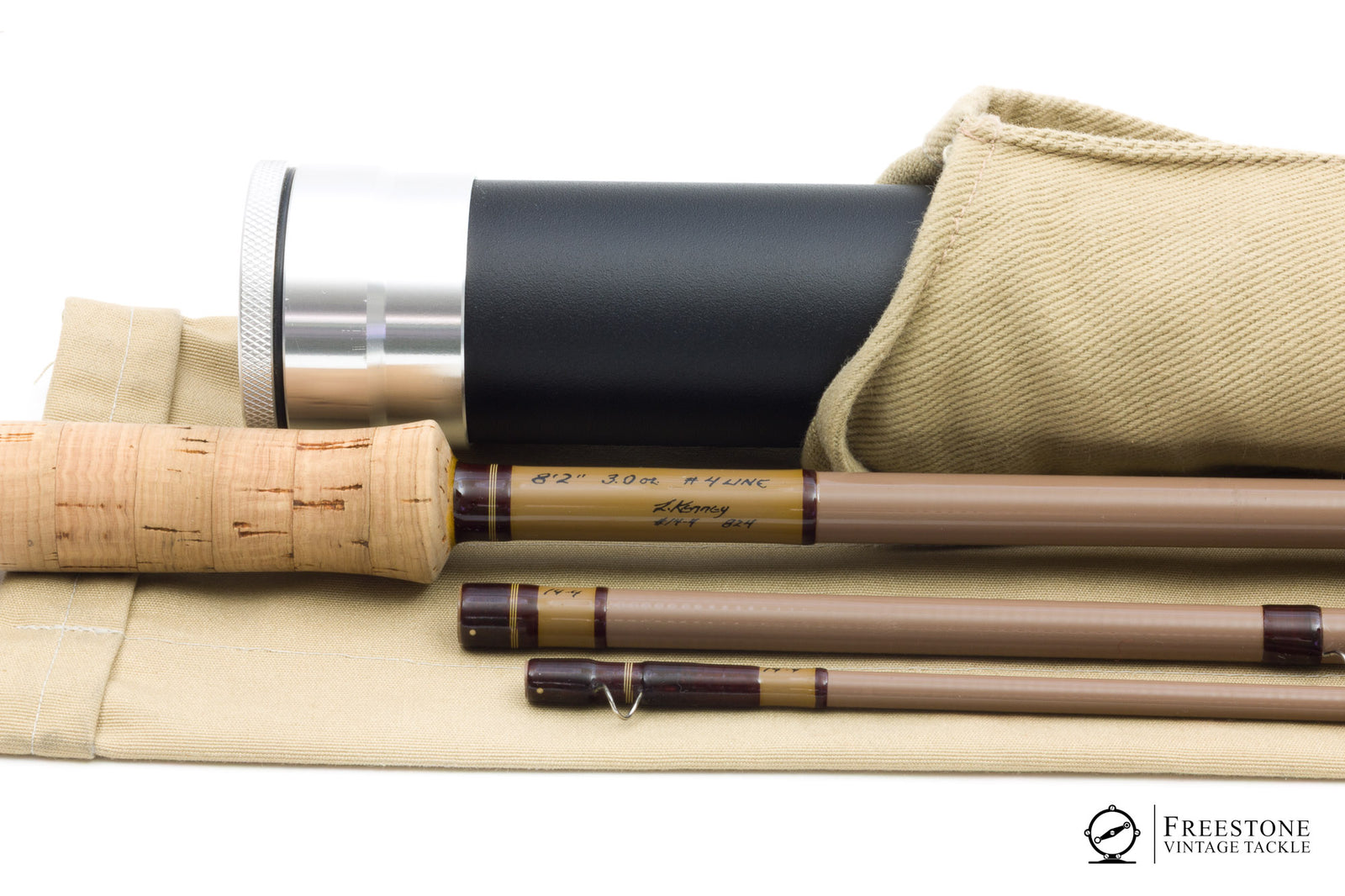 Larry Kenney - 824, 8'2" 3pc 4wt Fiberglass Rod