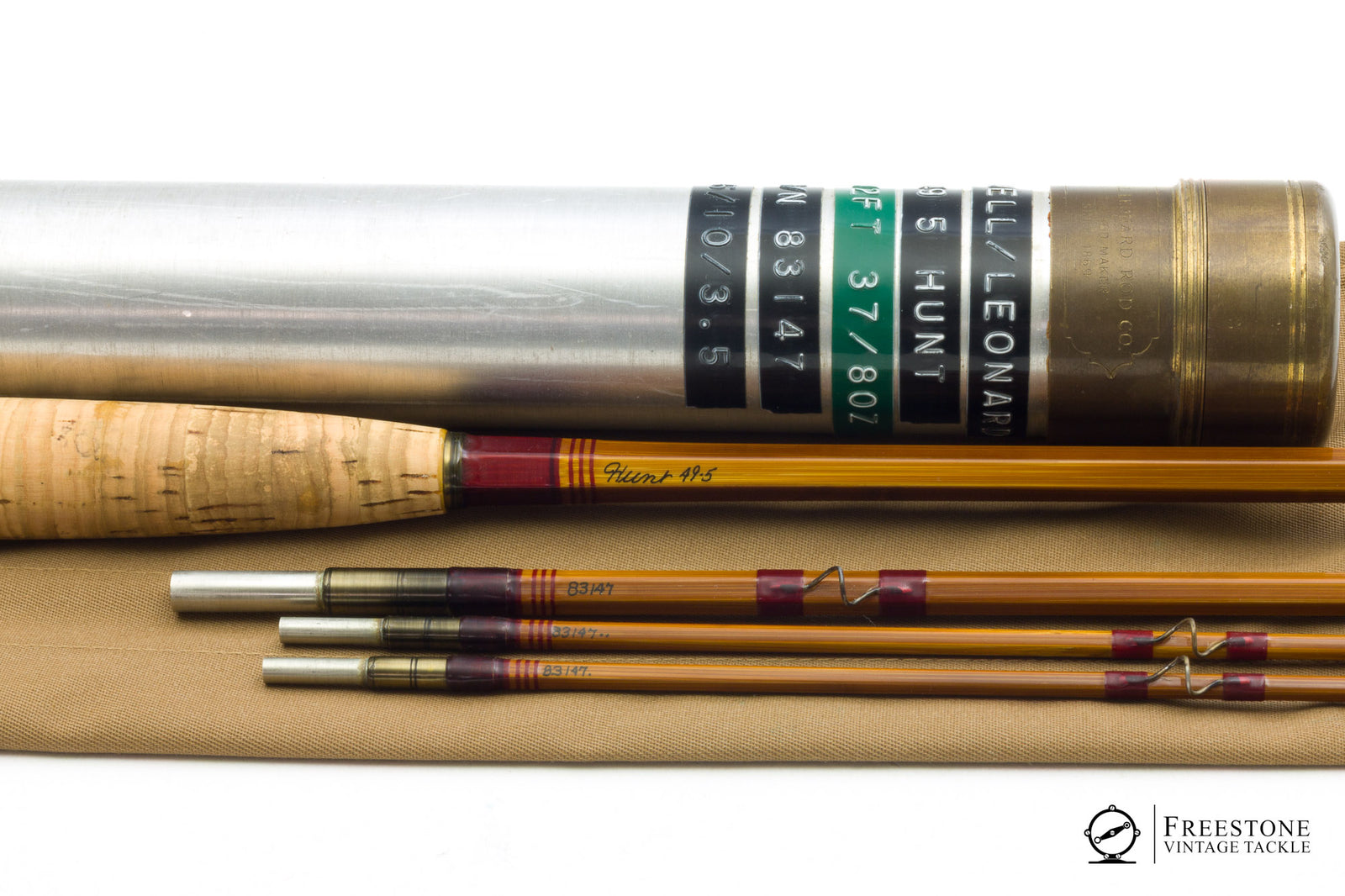 Leonard, H.L. - Hunt Model 49-5, 7'6" 3/2 5wt Bamboo Rod