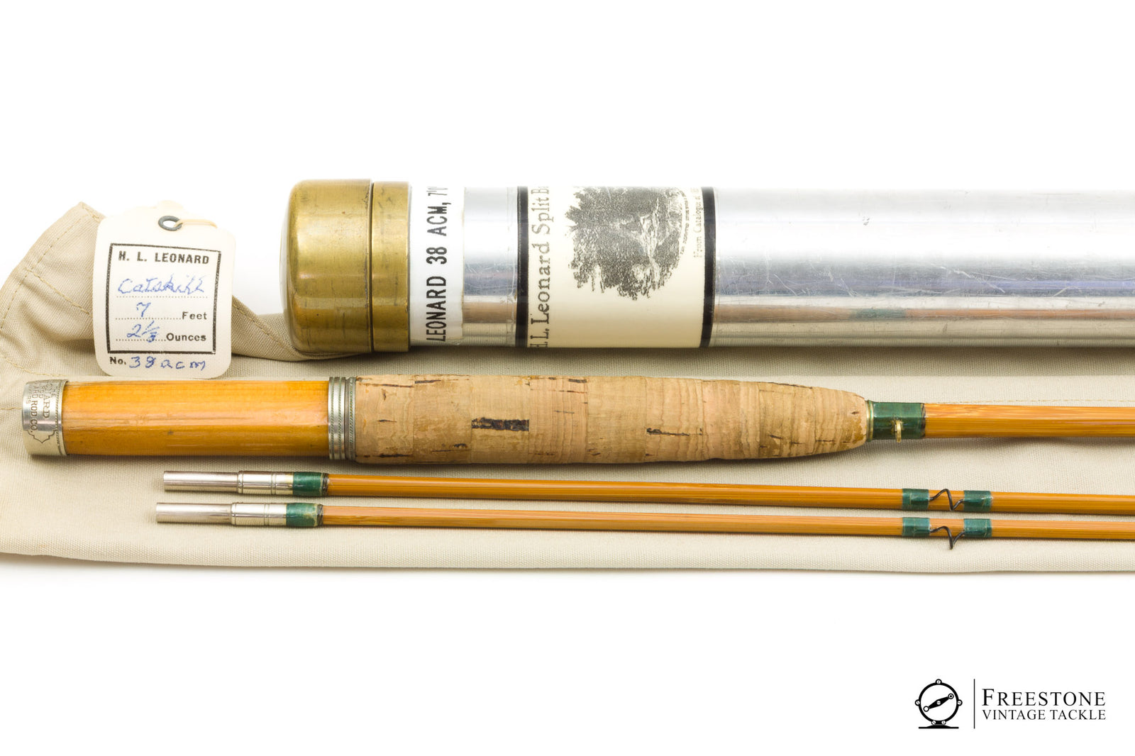 Leonard, H.L. - Model 38ACM, 7' 2/2 4wt Bamboo Rod - Pre-fire