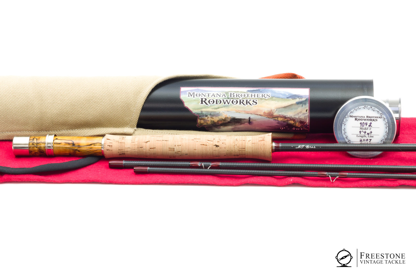 Montana Bros - 904L, 9' 3pc 4wt Graphite Rod