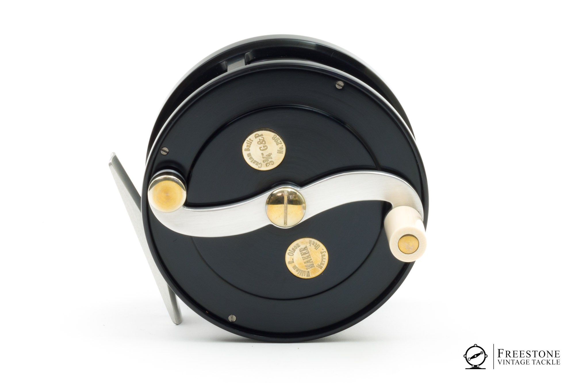 custom fly reel makers Olson, William - 3 3/4" Gear & Pawl Fly Reel