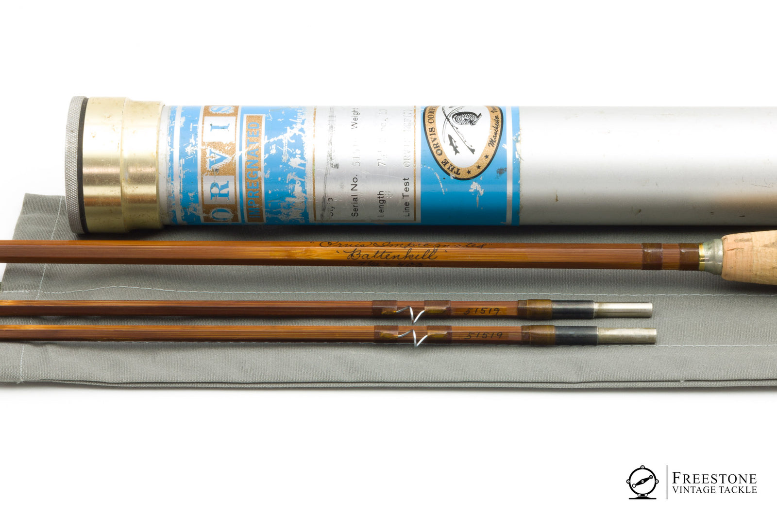 Orvis - Battenkill 7'6" 2/2 7wt Impregnated Bamboo Rod