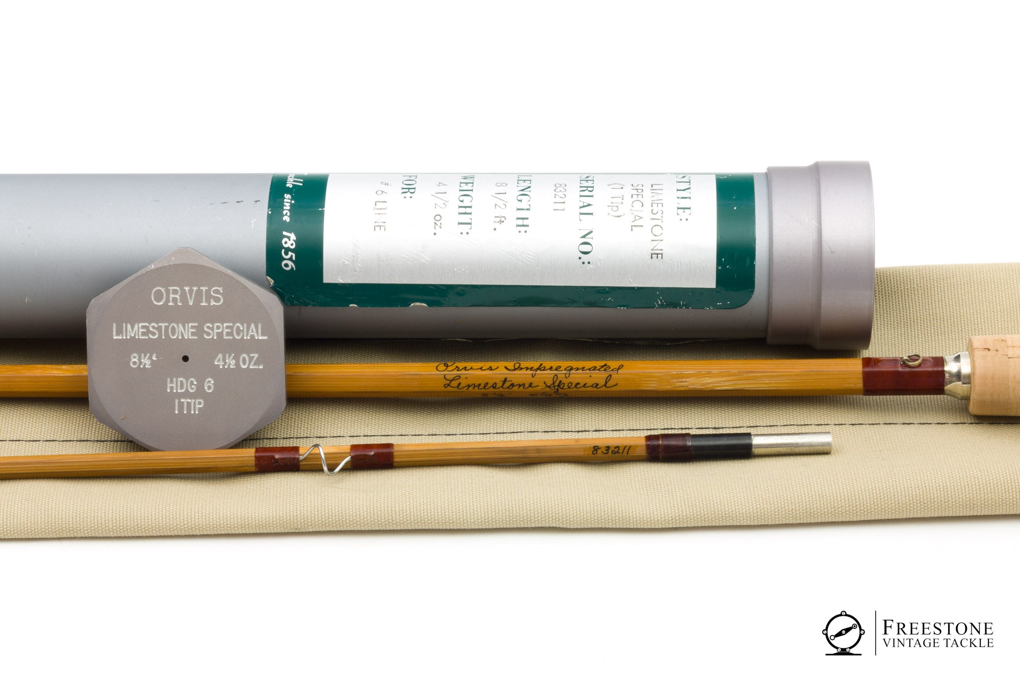 Orvis - Limestone Special, 8'6" 2/1 6wt Impregnated Bamboo Rod